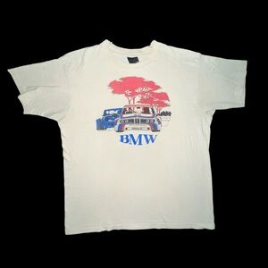 Vintage 70s BMW Racing T-Shirt 21x26
